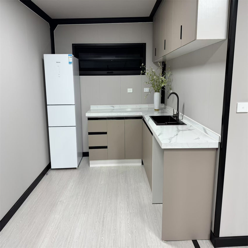 Vista Series: Designer Slate & Wood Expandable Prefab Unit