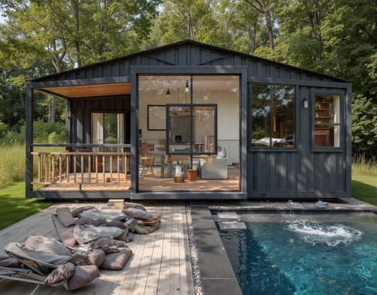 Timberline Series: Modern Glass-Front Expandable Prefab Home