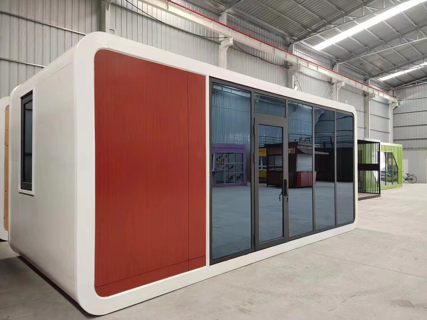 Panoramic Cabin Unit: Modern Prefab Office & Guest Pod